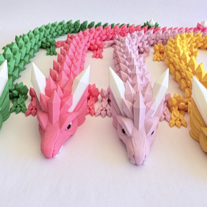 Quartz Dragon desk guardian: a breathtaking, fully articulated Quartz dragon