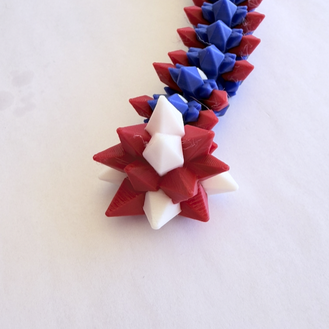 Crystal Dragon – Patriotic Red, White & Blue limited-edition Making this dragon an instant eye-catcher on any shelf, desk, or gaming table.