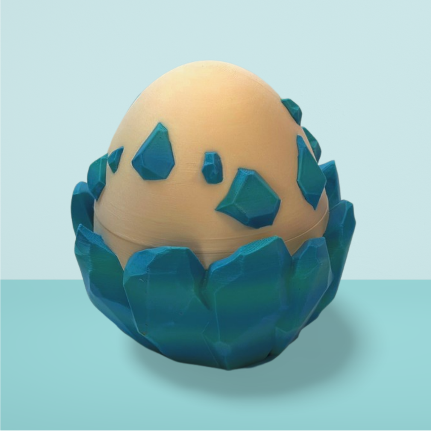 Crystal Dragon Egg with Baby Dragon Inside