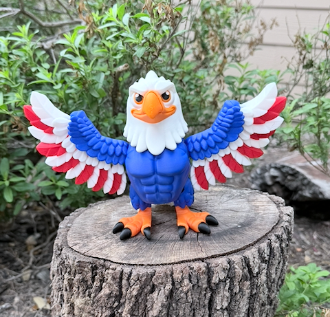 Patriotic Power Bald Eagle